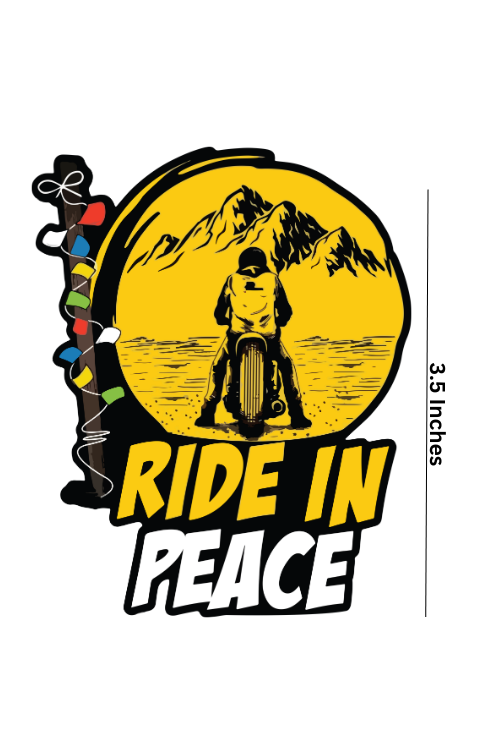 ride in peace sticker,ride in peace logo sticker,bike sticker,universal sticker,bike graphics,universal graphics,car sticker,car graphics,ride in peace graphics